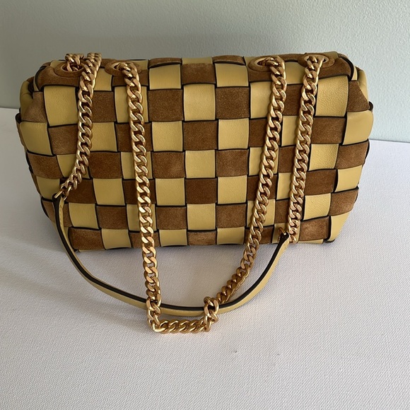 Tory Burch Kira Small Woven Convertible Shoulder Bag/Crossbudy - Picture 9 of 13